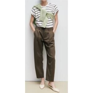 KATIENYC NWT AYR The Bam Baby Barrel Leg Trousers in Dashi size 16